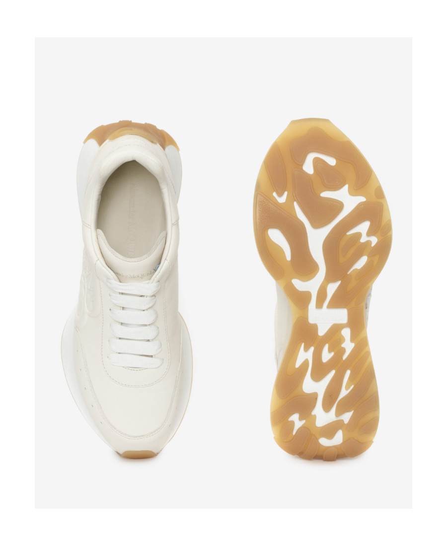 Alexander Mcqueen Sprint Runner Low-top Sneakers In White