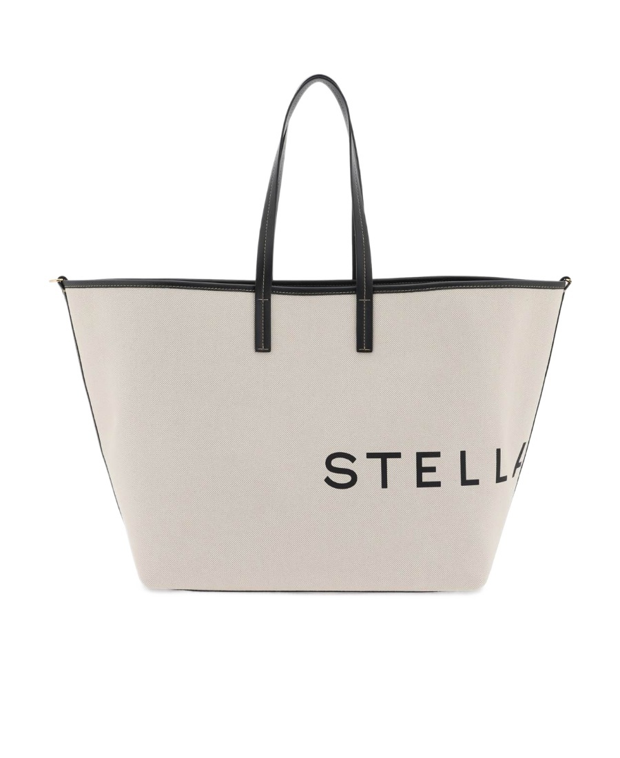 Stella Mccartney Logo-printed Tote Bag In White