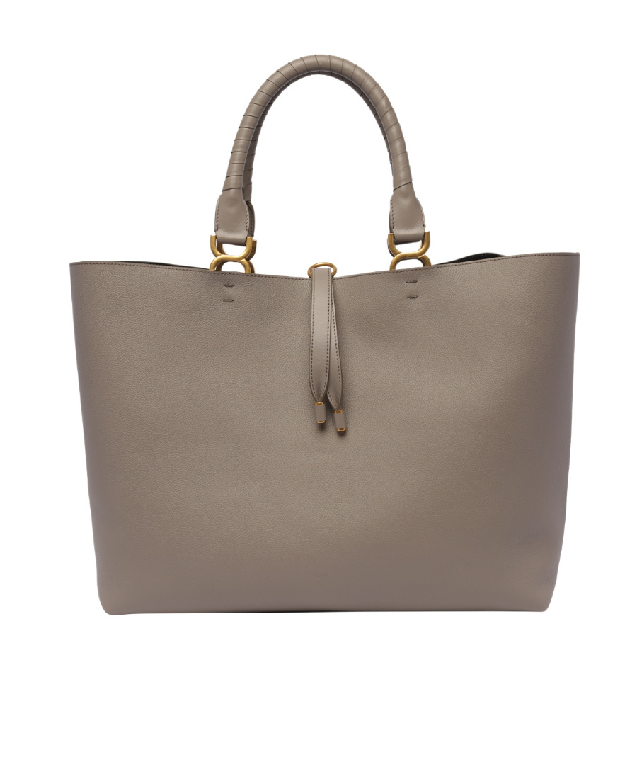 Chloé Marcie Shopper Bag In Gray