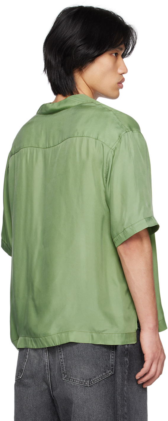 Sunnei Green Buttoned Shirt In Green