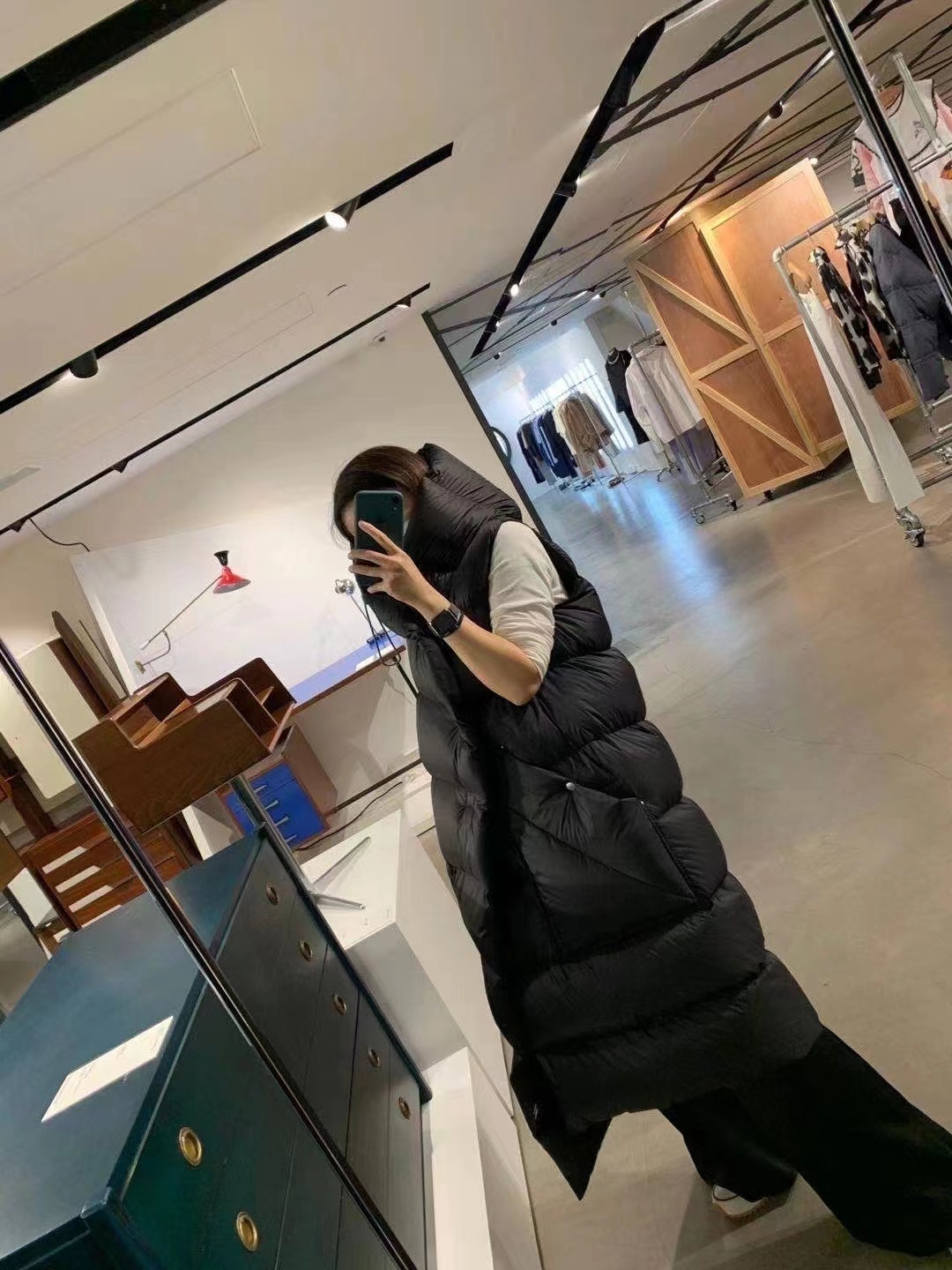 Rick Owens Liner Sleeveless Puffer Jacket In Black