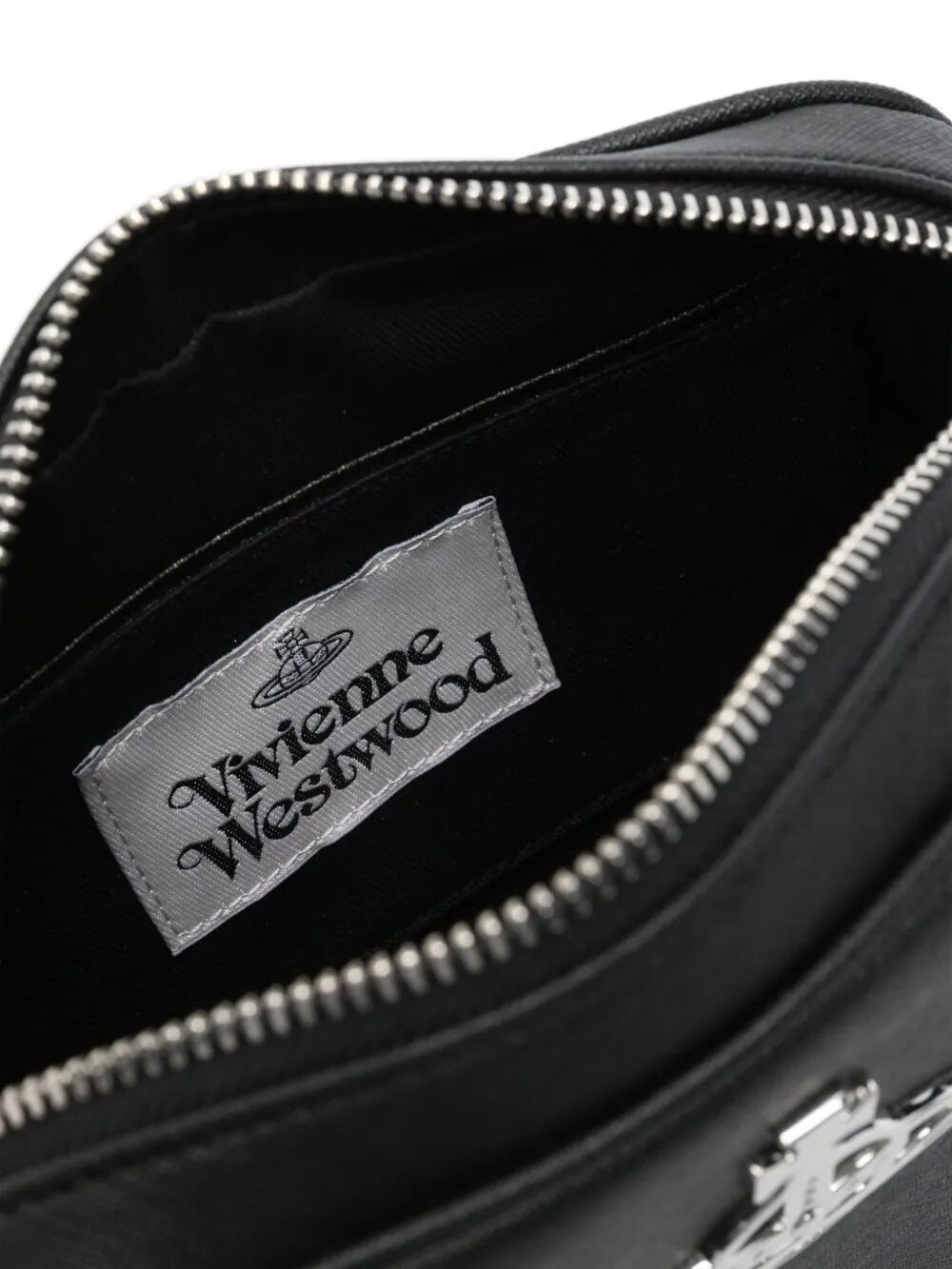 Vivienne Westwood Anna Crossbody Bag In Synthetic Leather In Black
