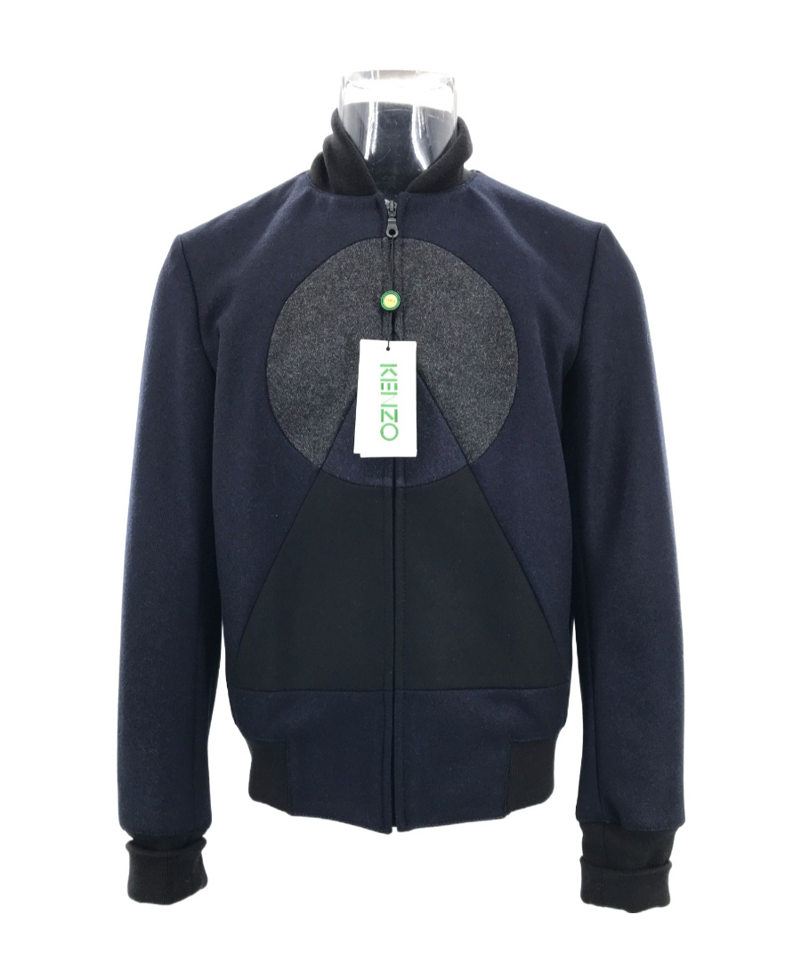 Kenzo Logo Baseball Jacket In Black