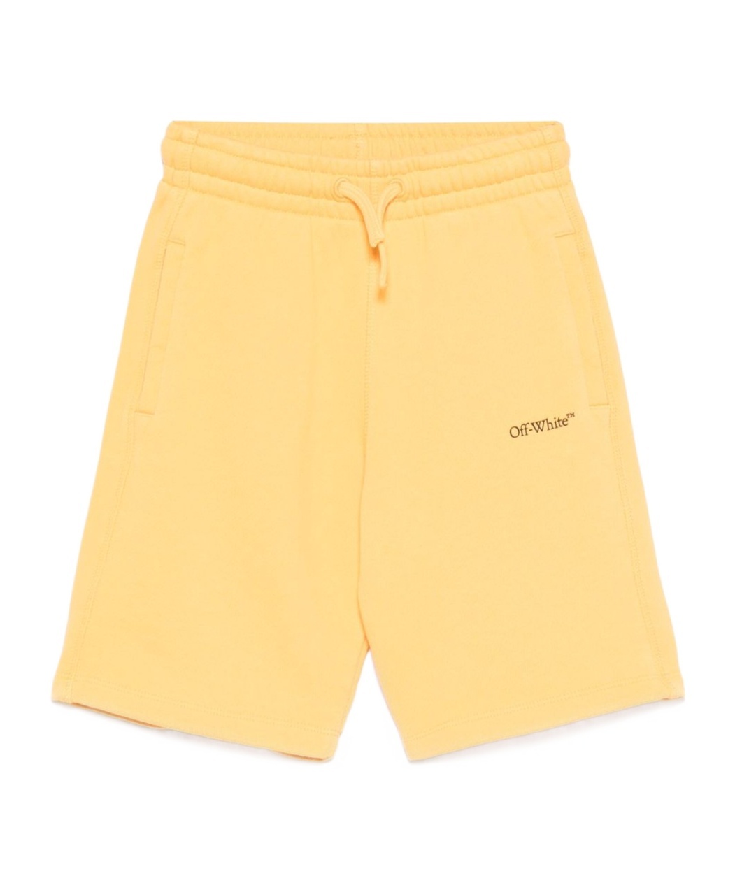 Off-white Bookish Shorts In Yellow