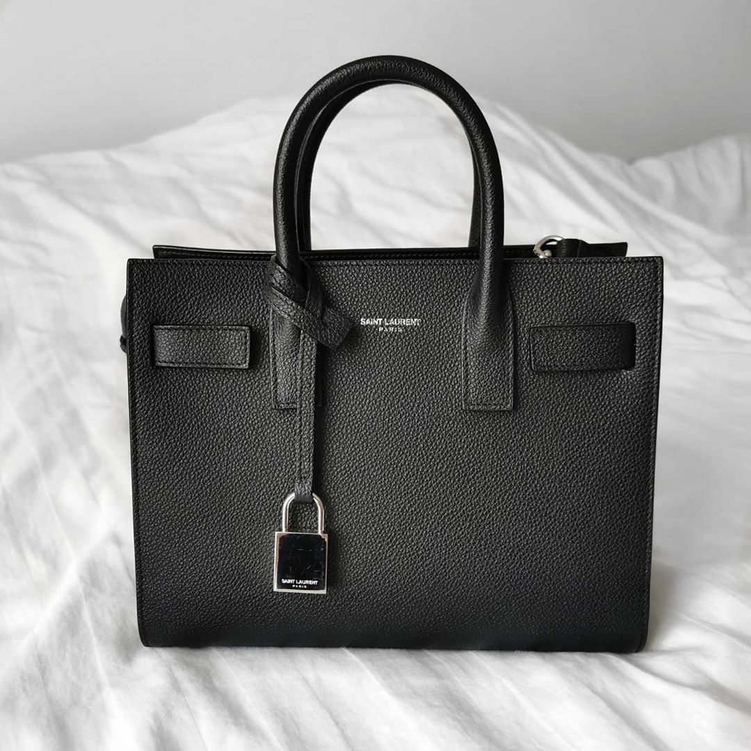 Saint Laurent Small Sac De Jour Tote In Black