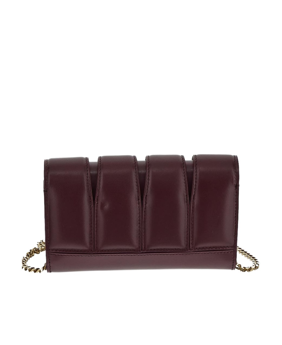 Alexander Mcqueen Skull Quilted Clutch Bag In Red