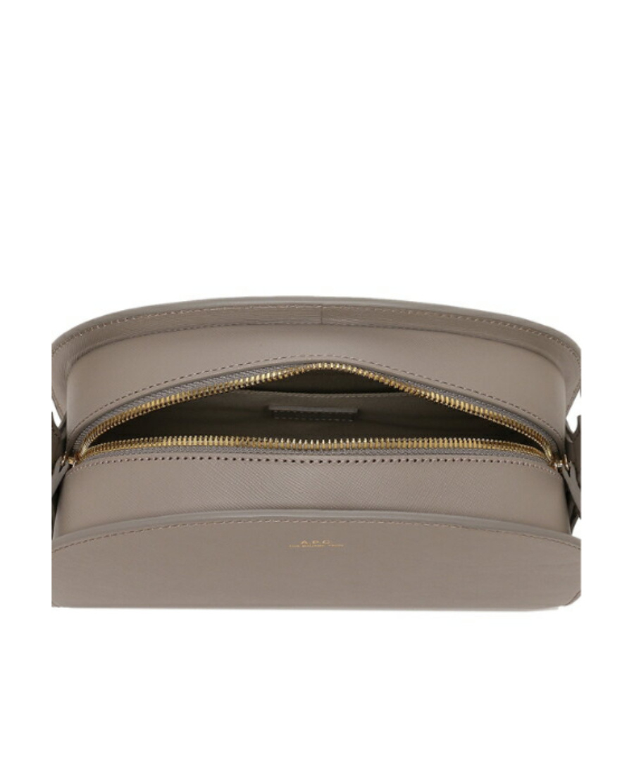 Apc Zipper Shoulder Bag In Nude