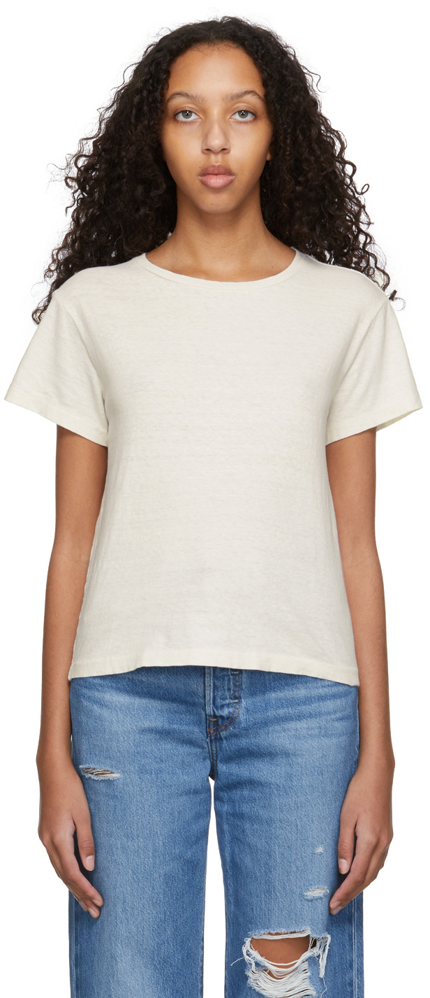 Re/done Boy Tee In White