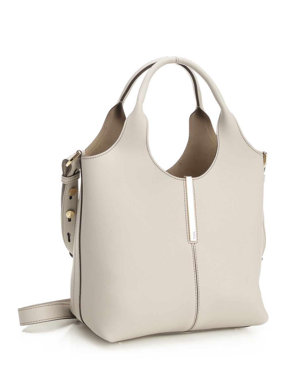 Tod's Ebr Due Manici Mini Handbags White In Brown