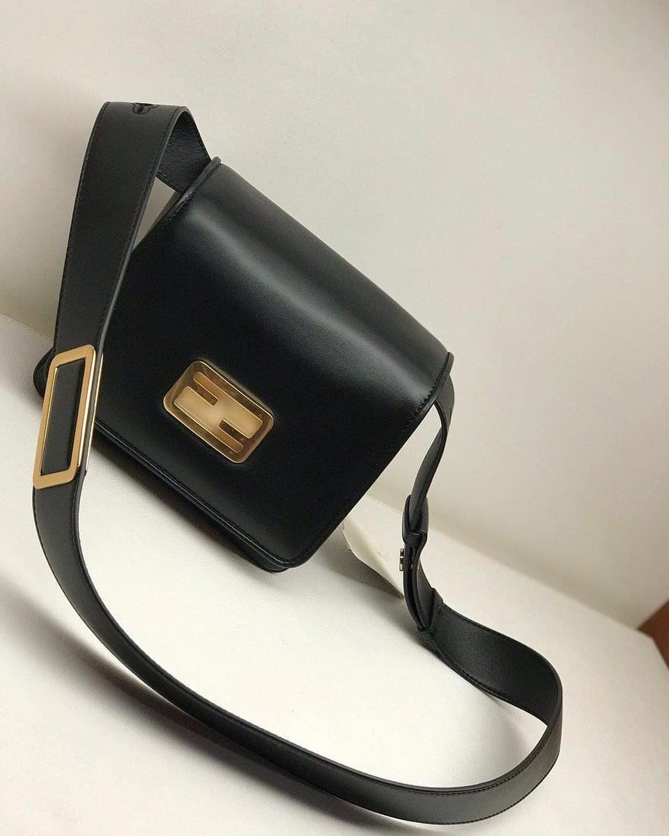 Shop Fendi Medium Id Shoulder Bag