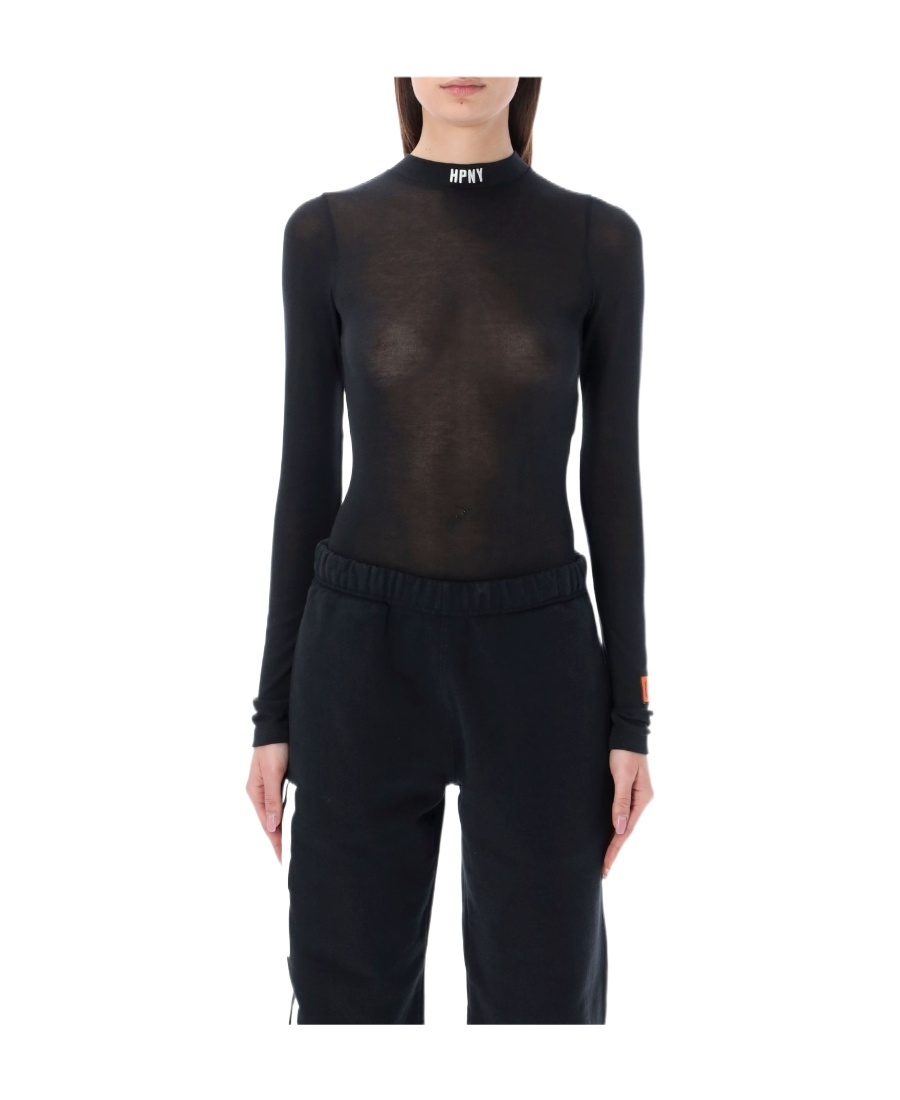 Heron Preston Logo-print Bodysuit In Black