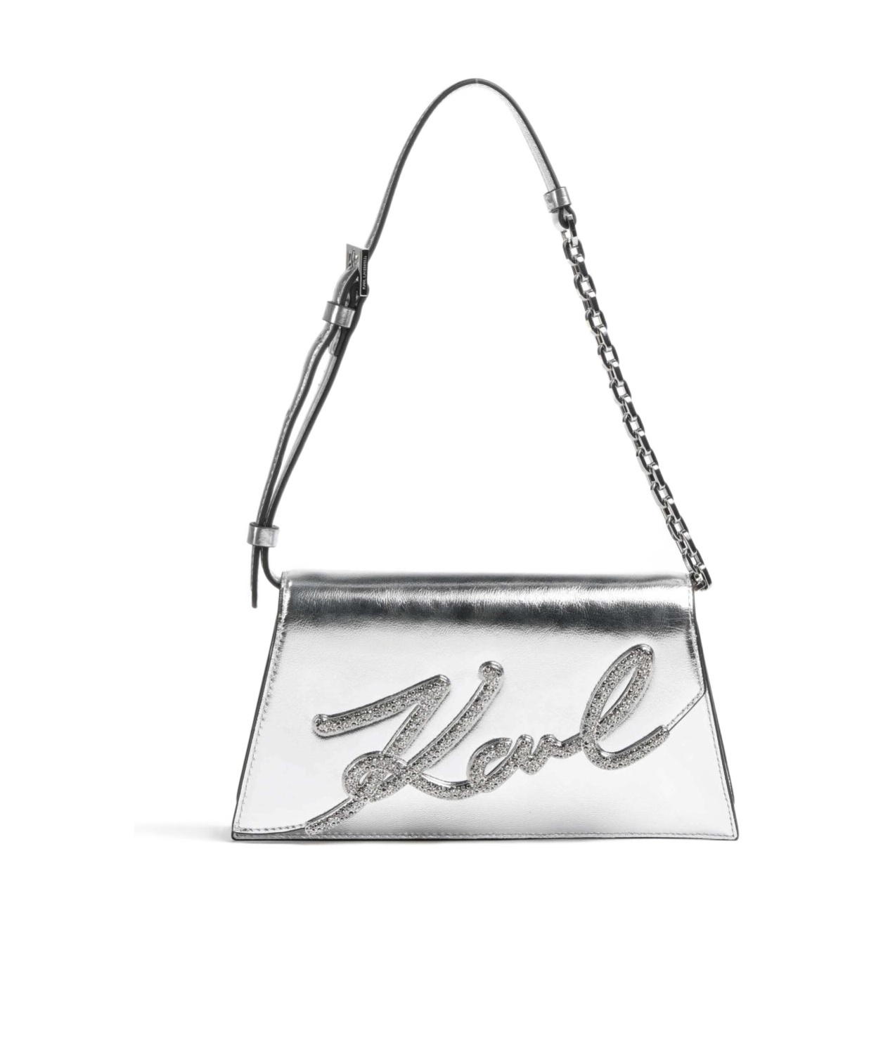 Karl Lagerfeld Logo Shoulder Bag In White
