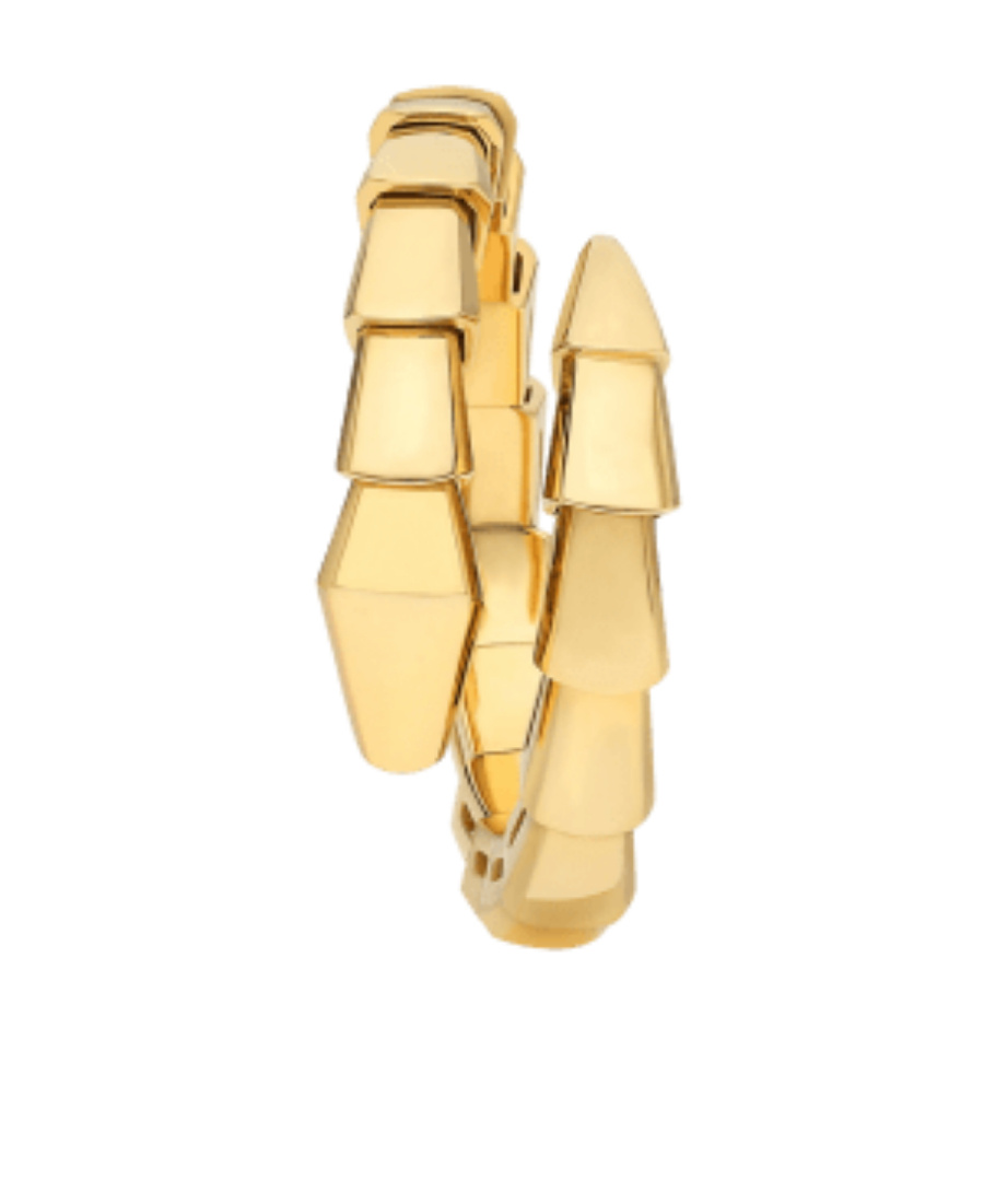 Bvlgari Yellow Gold Serpenti Viper Ring In Yellow