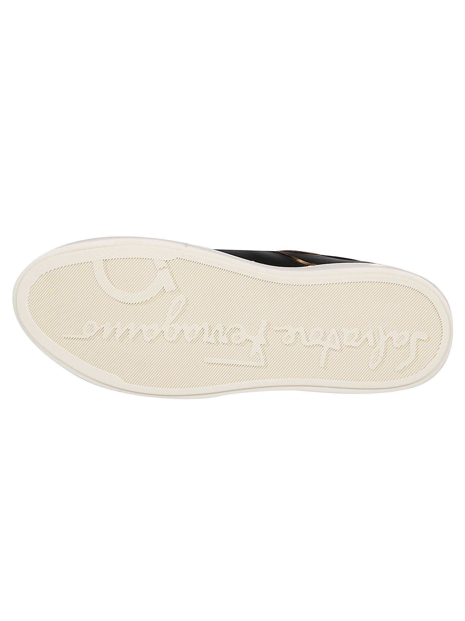 Ferragamo Borg Logo Low-top Sneakers In Multi