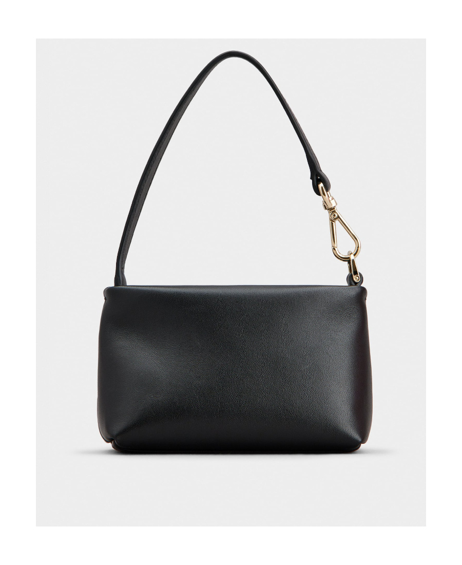 Roger Vivier Rv Nightlily Buckle Embellished Shouder Bag In Black