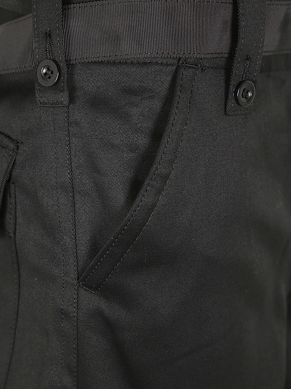 Sacai Tailored Straight Pants In Black