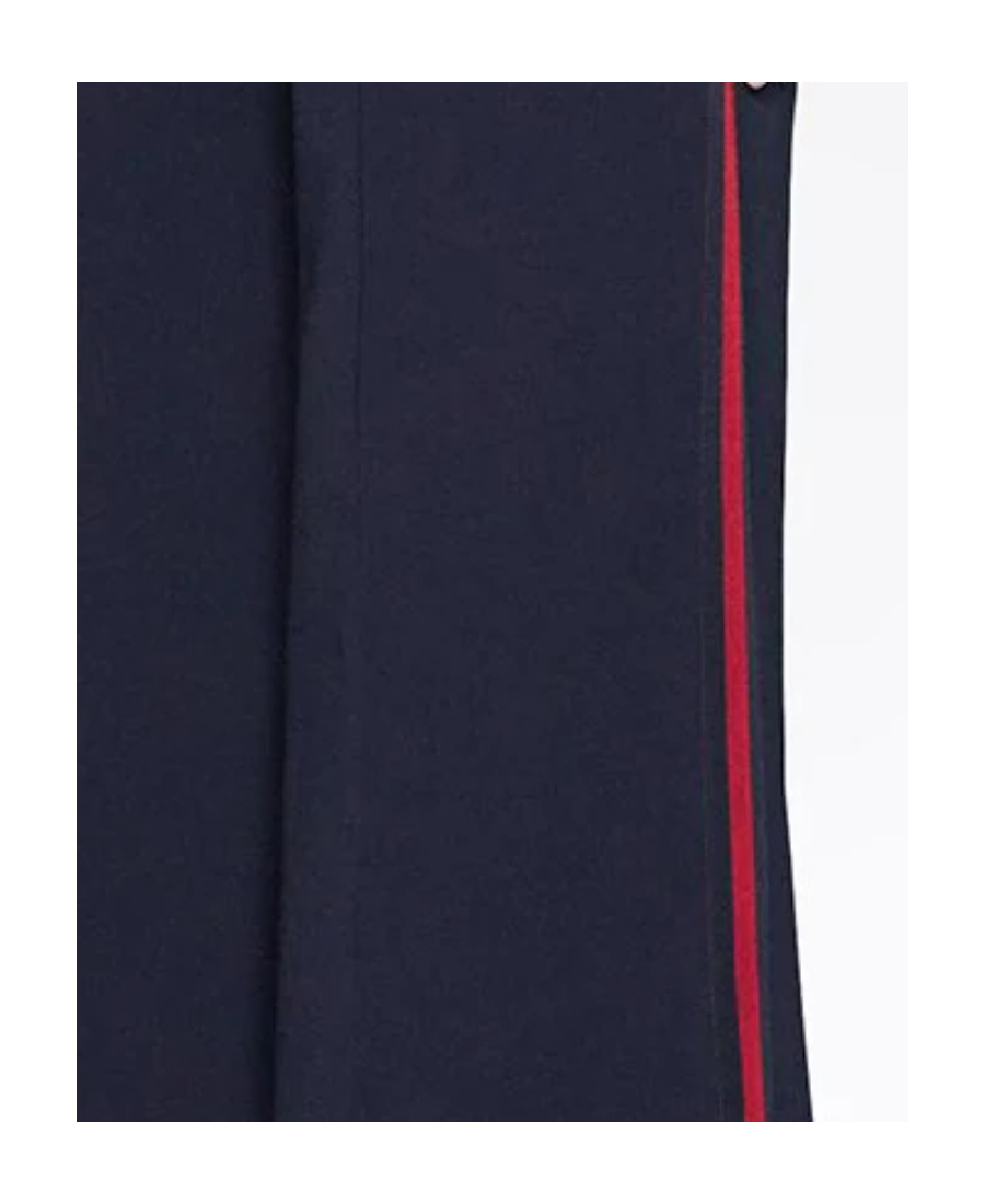 Gucci Fluid Drill Cropped Pant In Blue