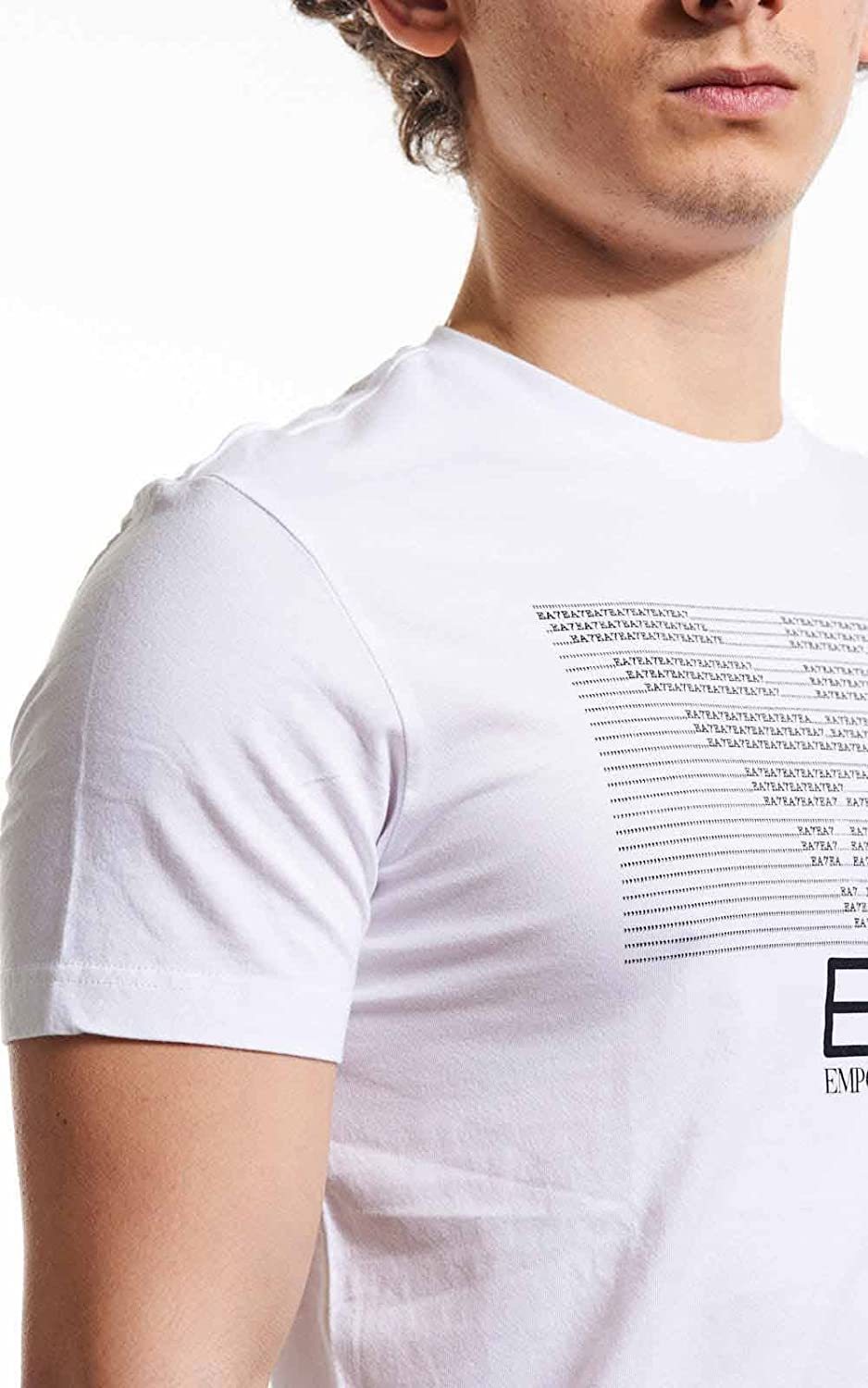 EA7 LOGO ROUND-NECKED T-SHIRT