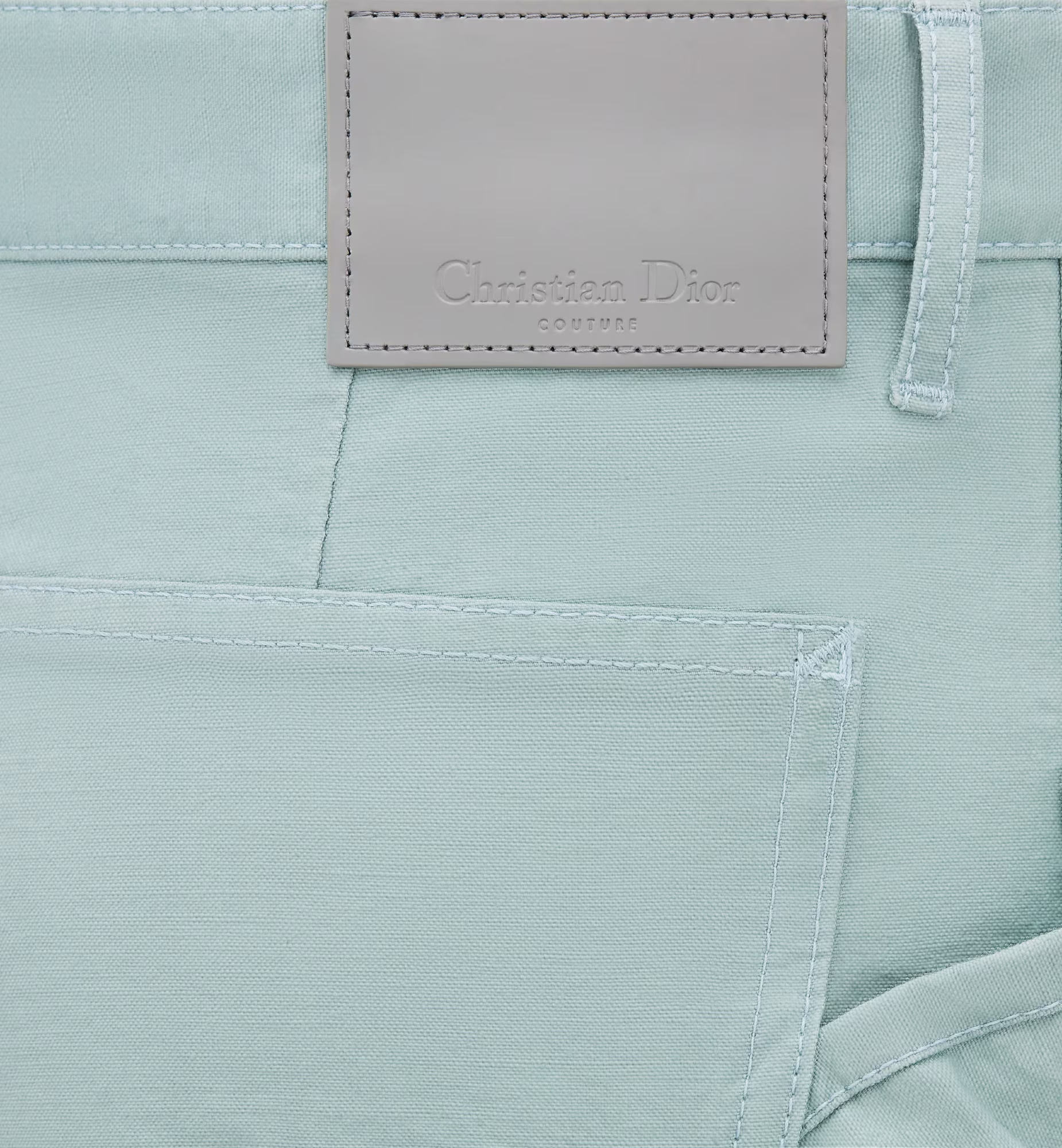 Dior Belt Ring Overalls Jeans In Blue