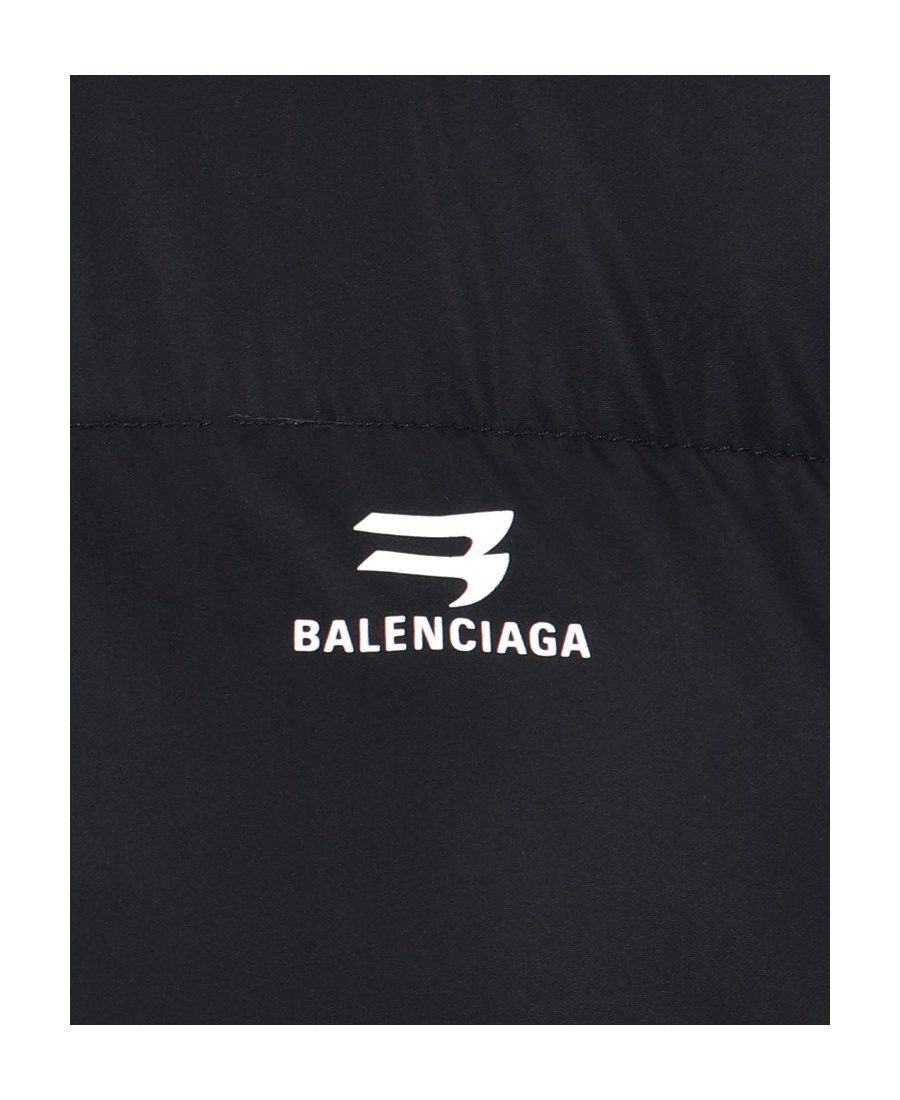 BALENCIAGA LOGO-PRINT PUFFER JACKET