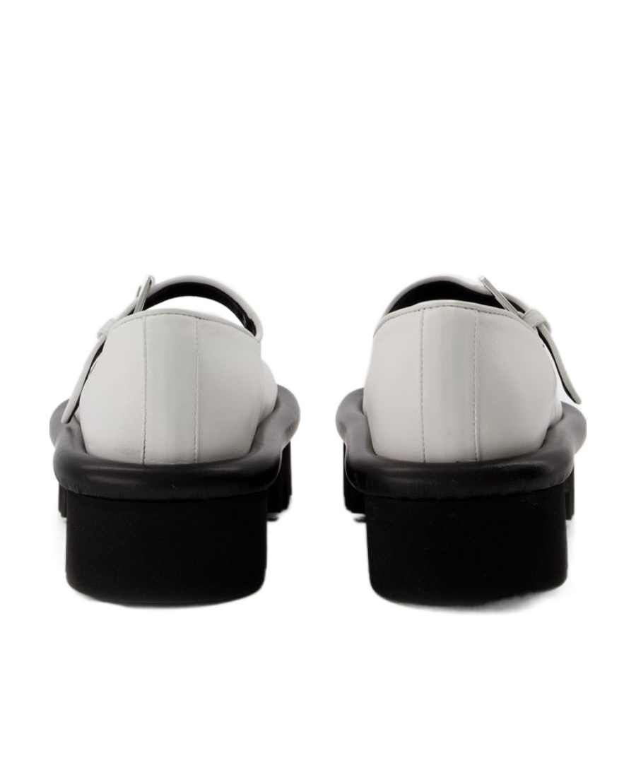 Jw Anderson Bumper-tube Round-toe Mary Janes In Black