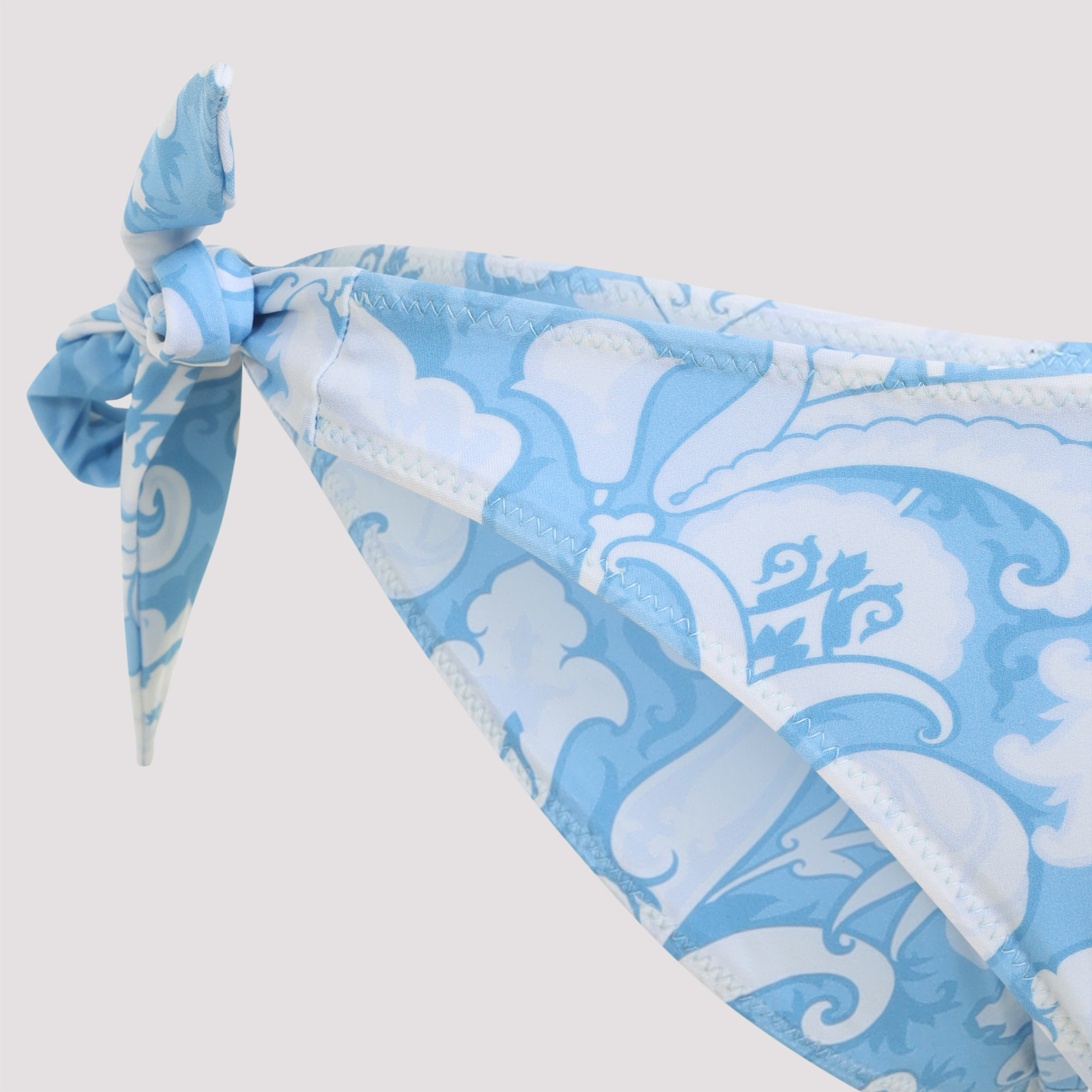 Etro Triangle Top Halter Neck Bikini In Blue