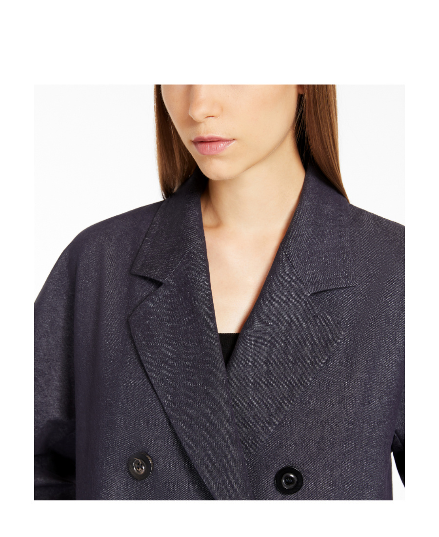 Max Mara Denim Outerwear In Blue