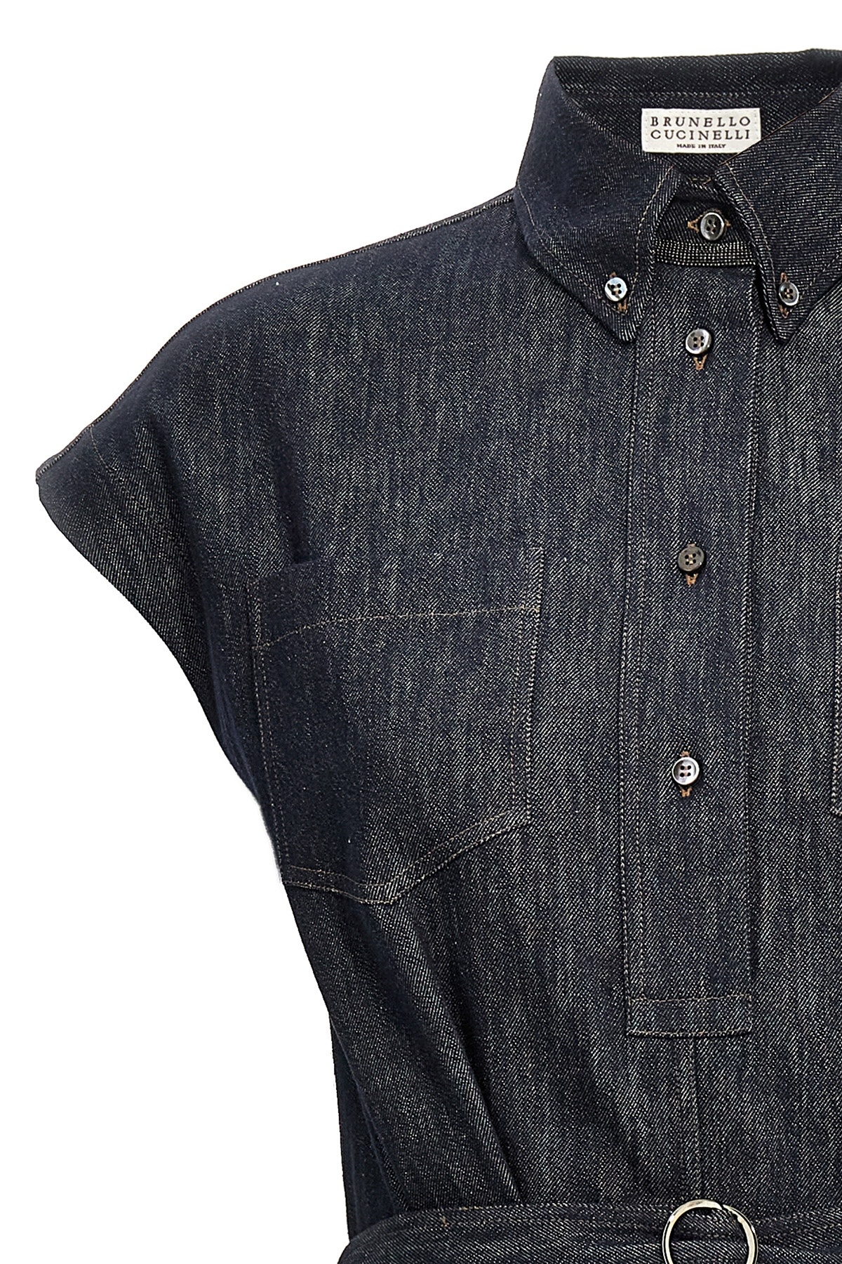 Brunello Cucinelli Denim Dress In Black