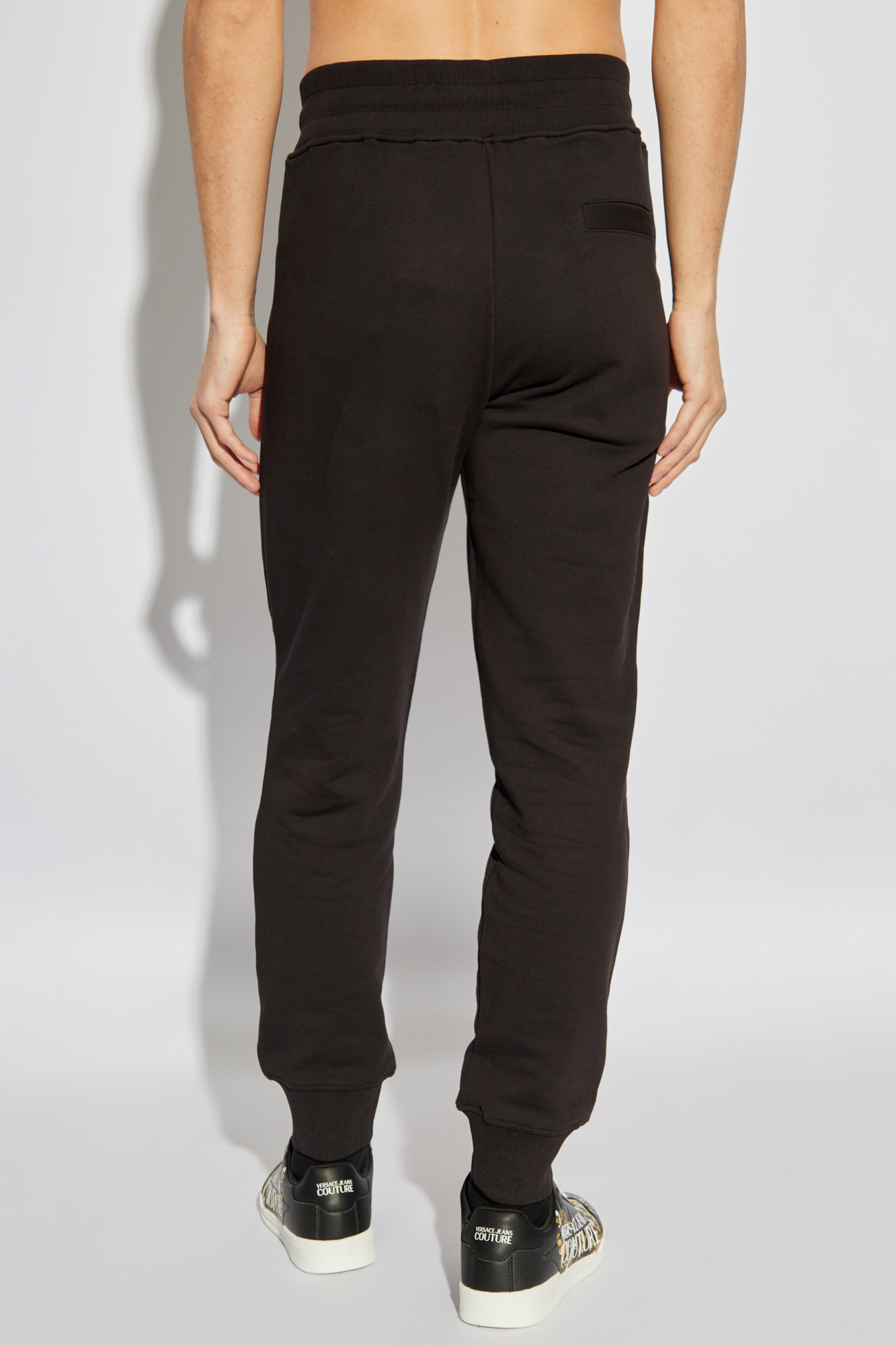 Versace Jeans Drawstring Sweatpants In Black