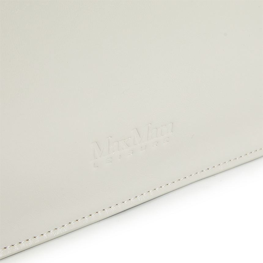 Max Mara Double Handle Shoulder Bag In White