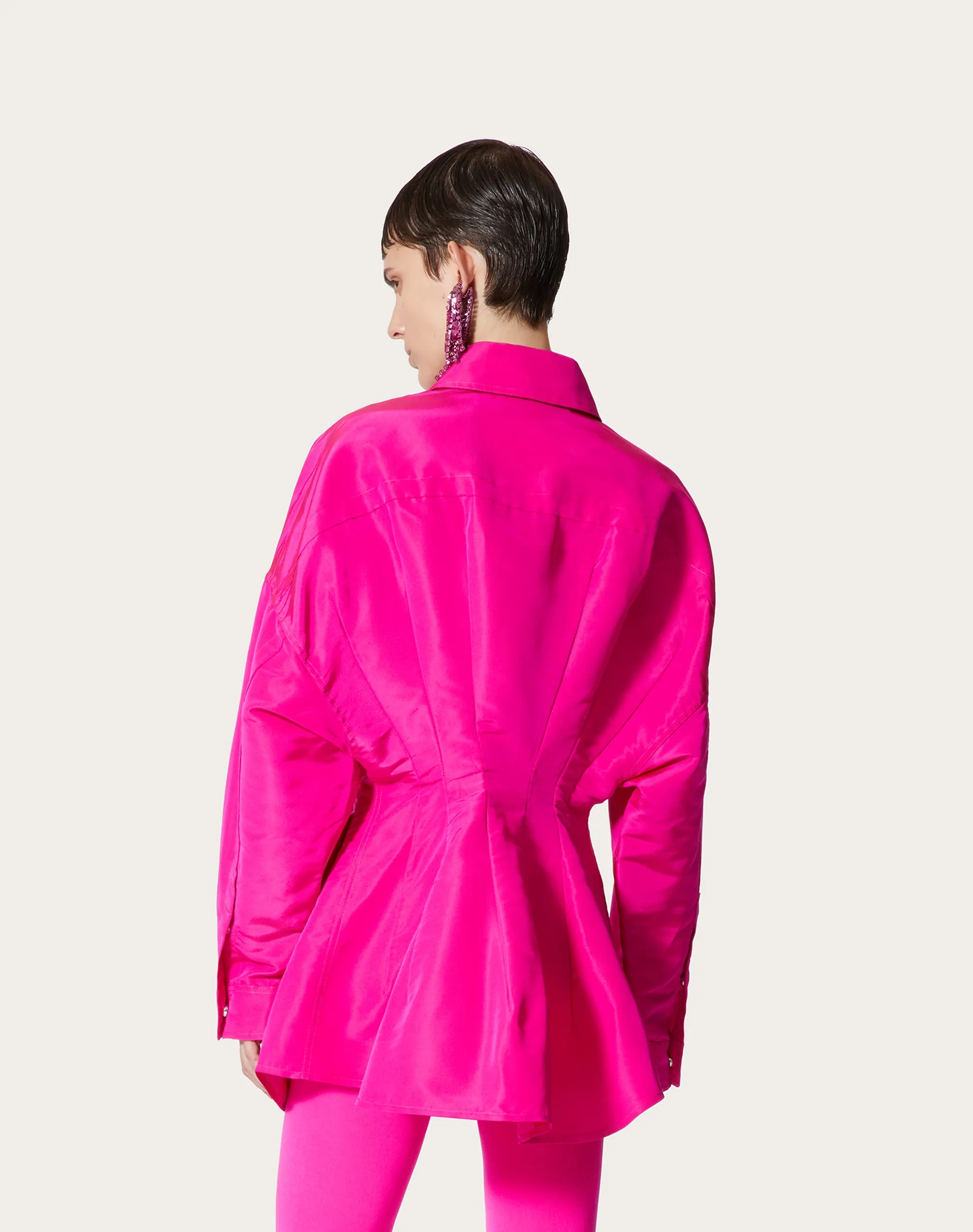 Valentino Silk Jacket In Pink