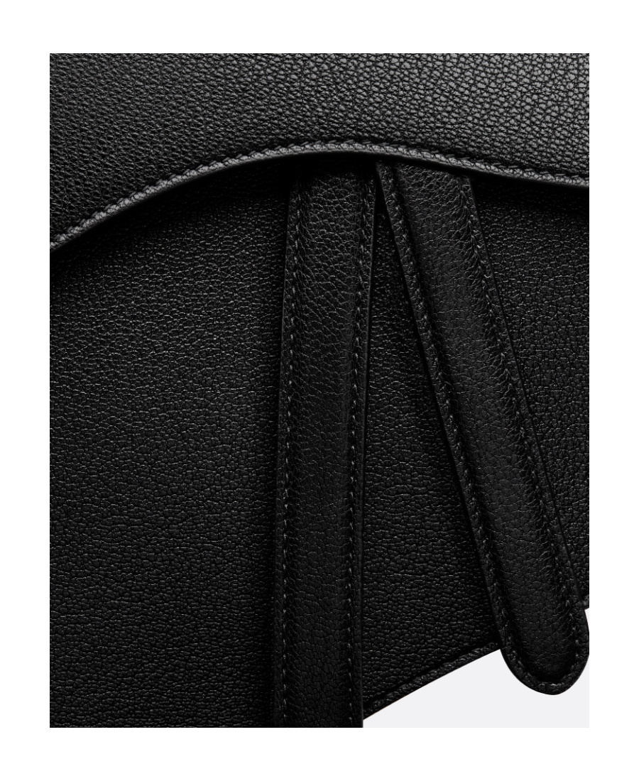 Dior Medium Saddle Shoulder Bag In Black