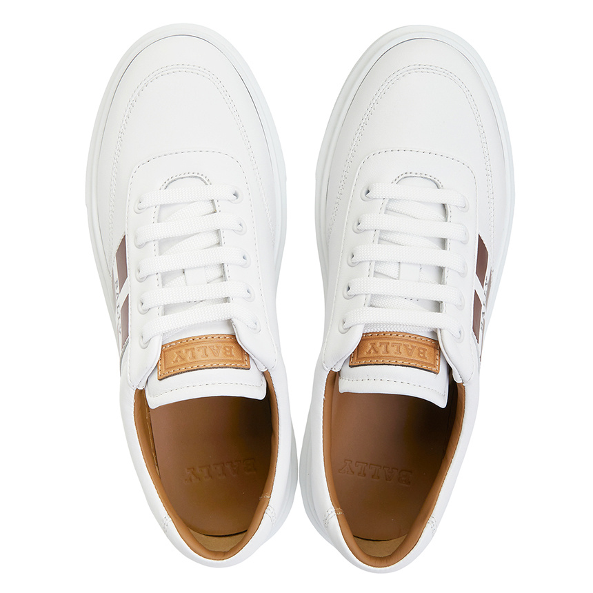 Bally Logo Sneakers In White