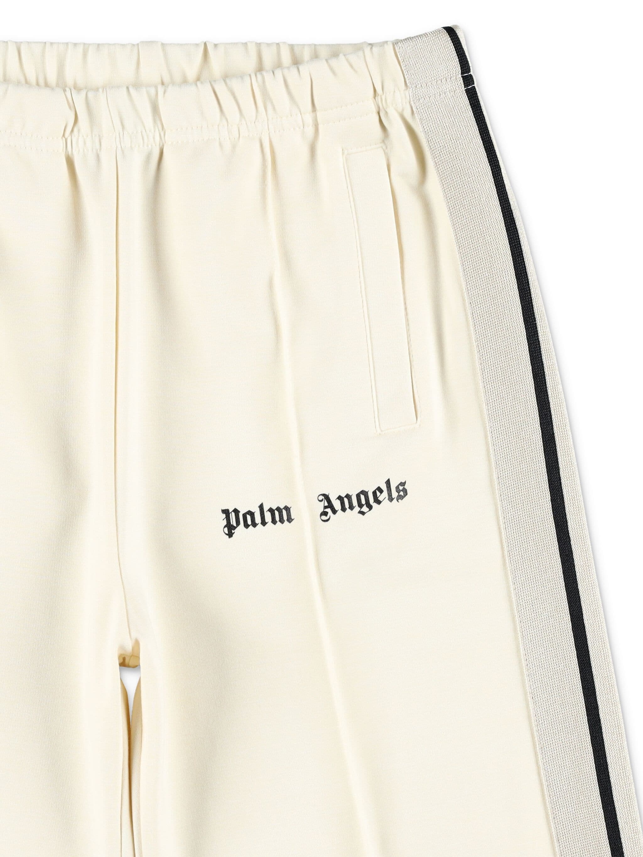 Palm Angels Logo-print Track Trousers In White