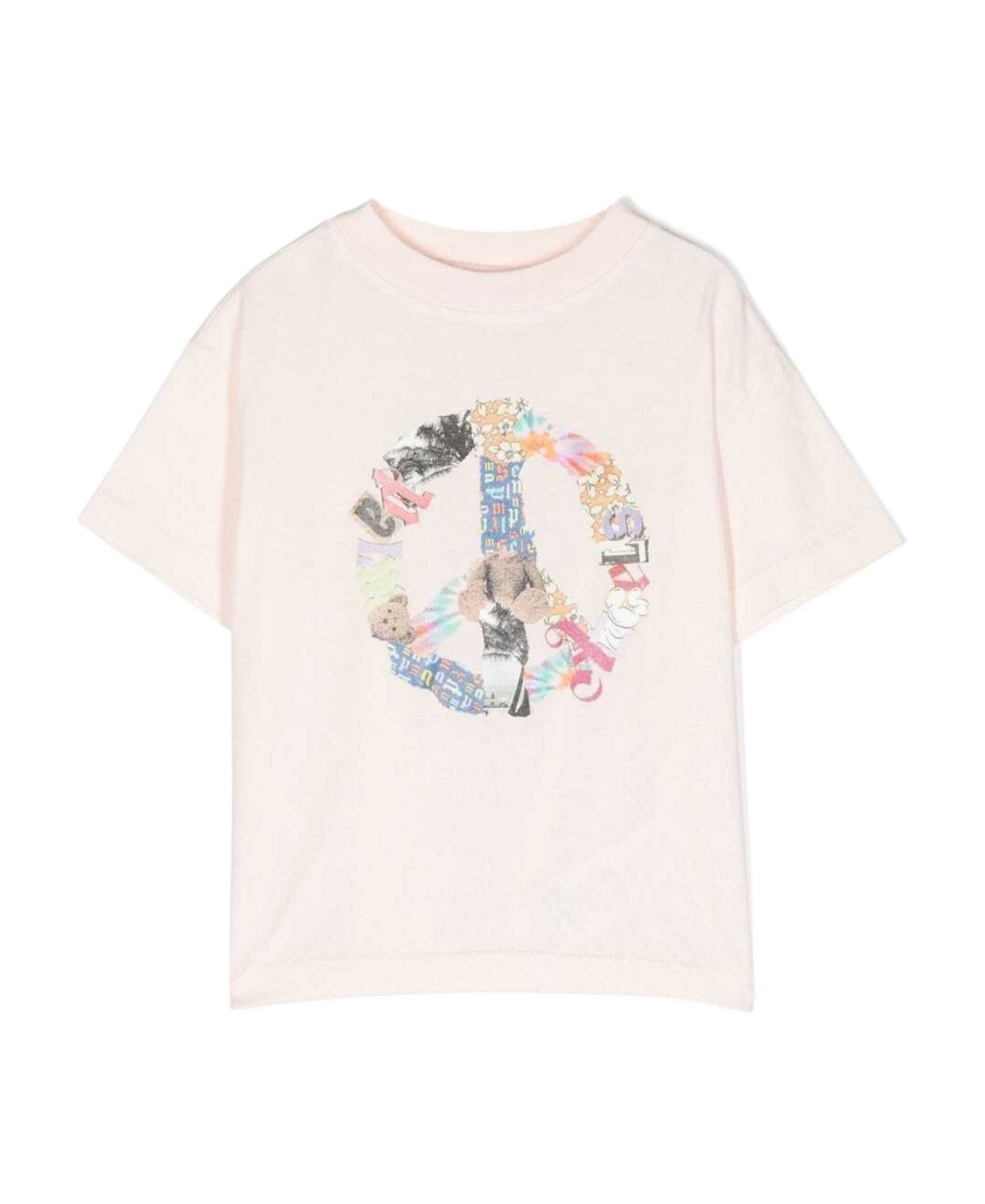 PALM ANGELS PEACE COTTON T-SHIRT