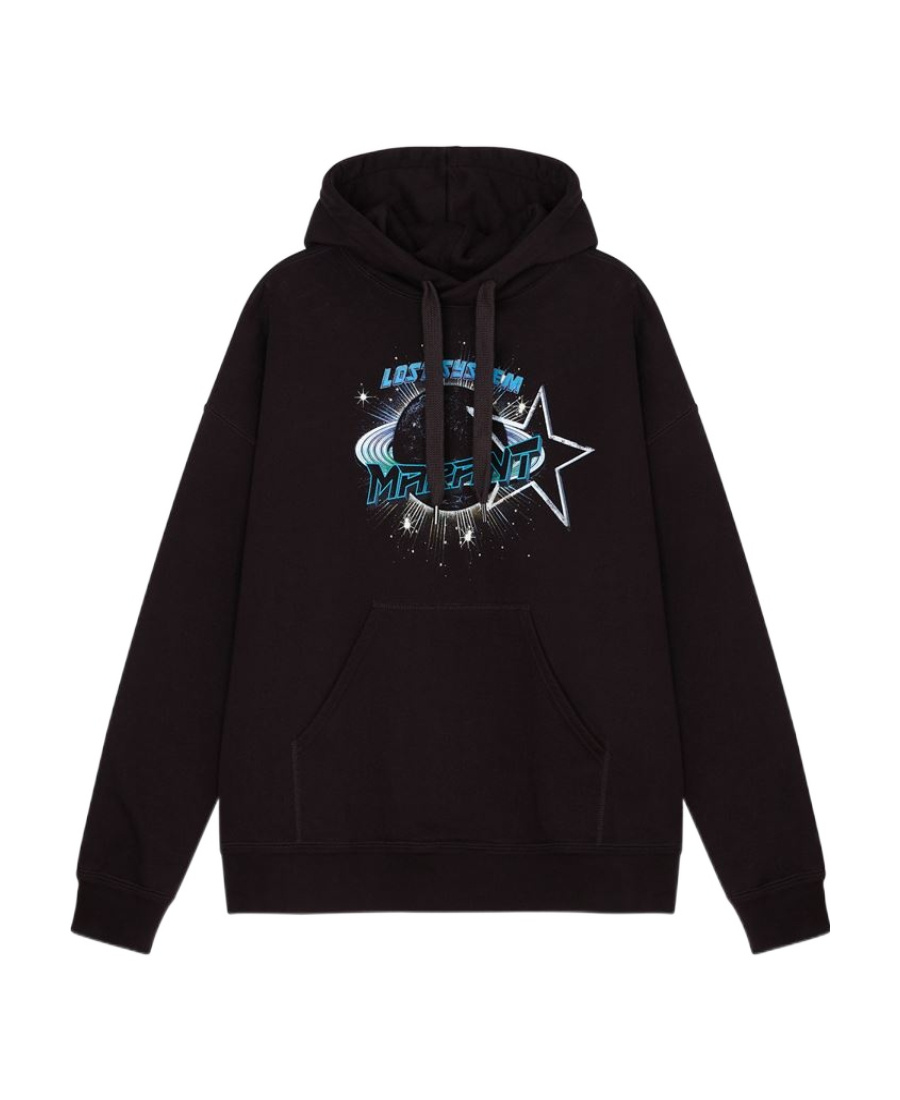 Isabel Marant Long-sleeved Hooded Sweater In Black