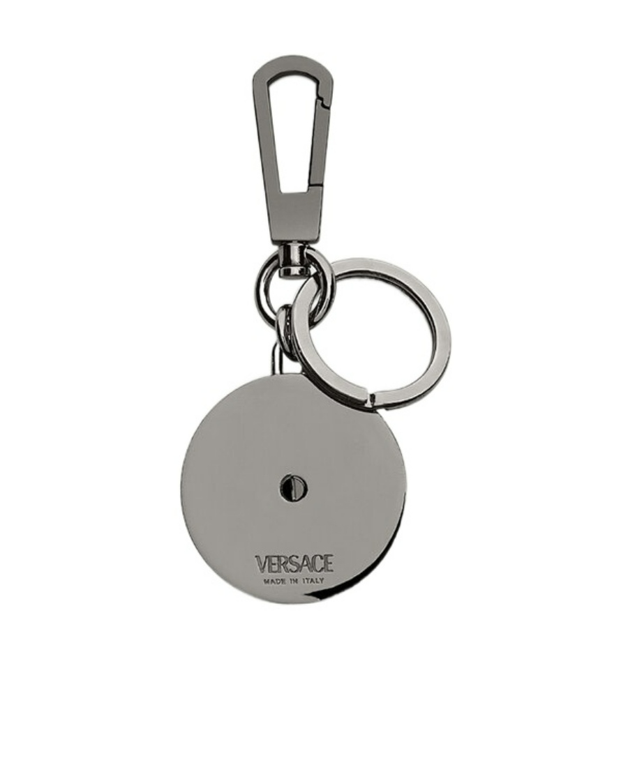 Versace Medusa Biggie Keyring In Black