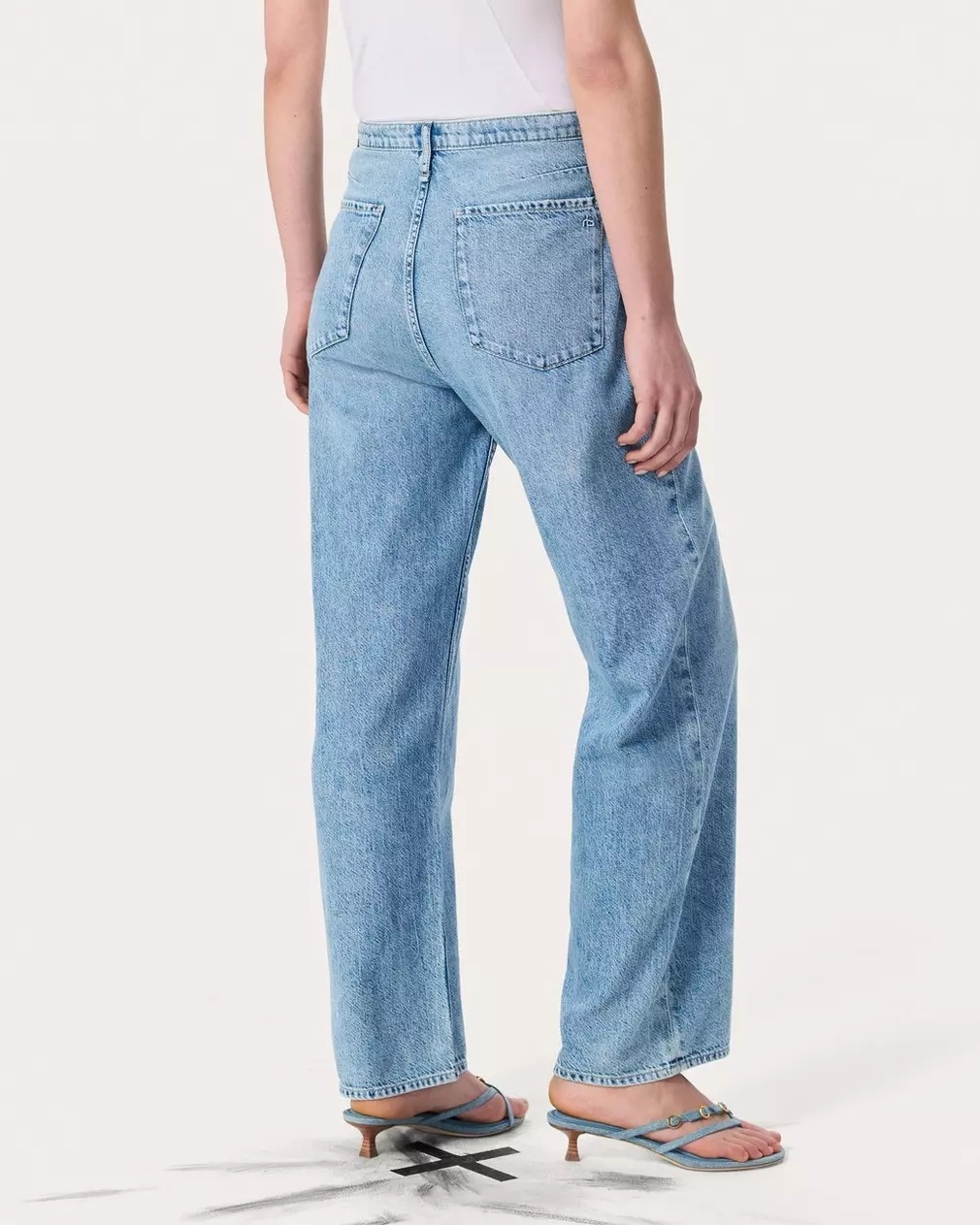 Rag & Bone Ultra Featherweight Phoebe Drawstring Jeans In In Tildn In Blue
