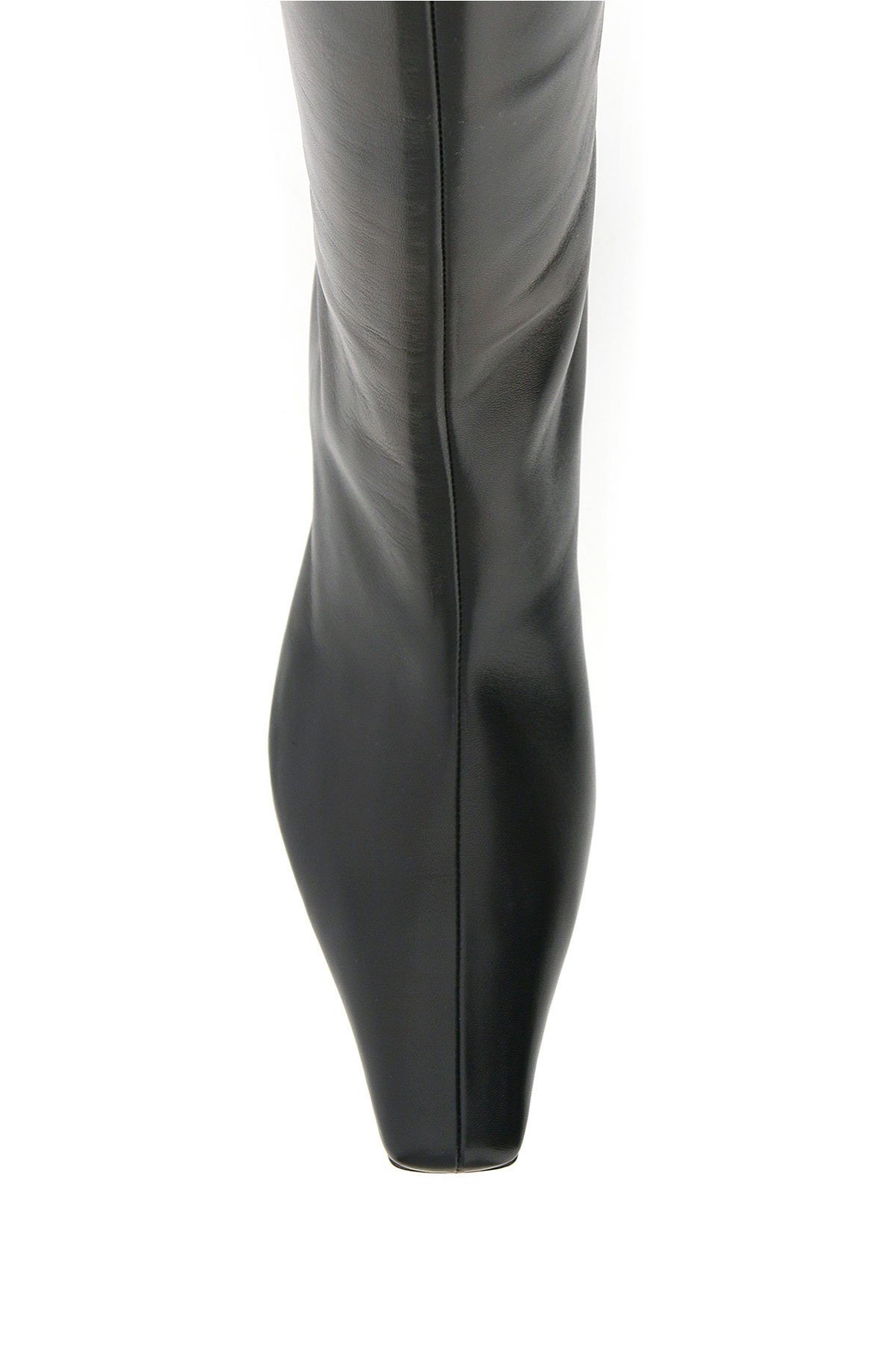 Khaite Davis Knee-high Boots In Black
