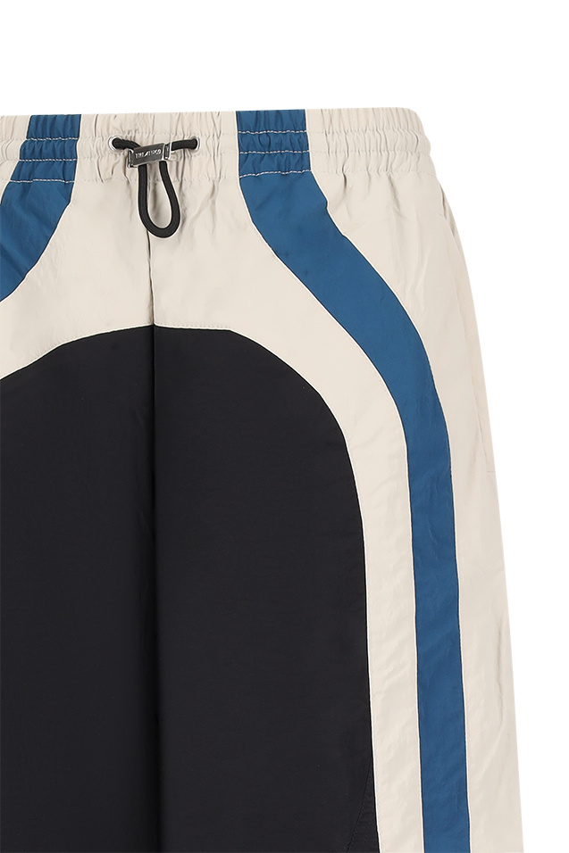 Attico Panelled Drawstring Trousers In Multi