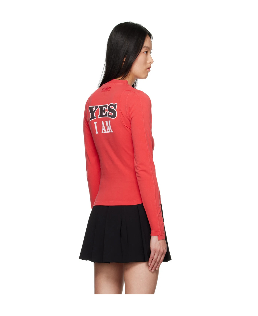 Vetements Plain Jersey T-shirt In Red
