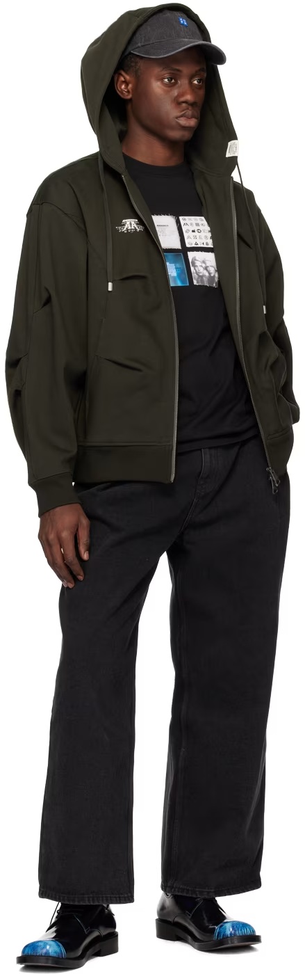 Ader Error Zipper Casual Jacket In Black