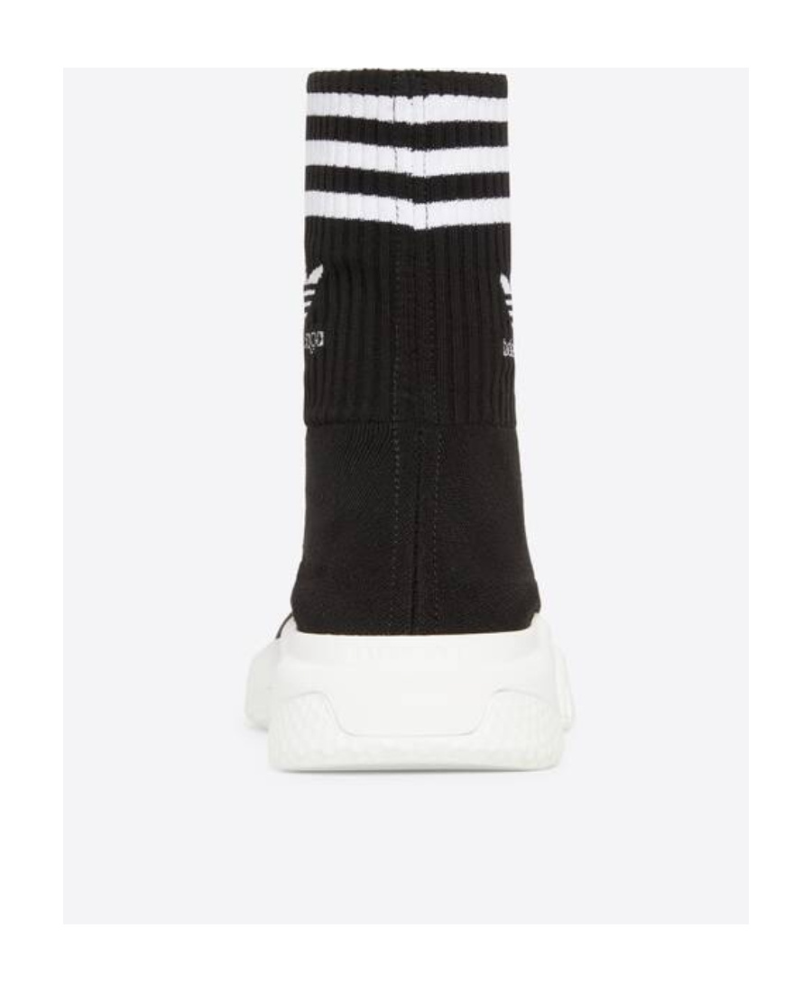 Balenciaga X Adidas Speed High-top Sneakers In Black