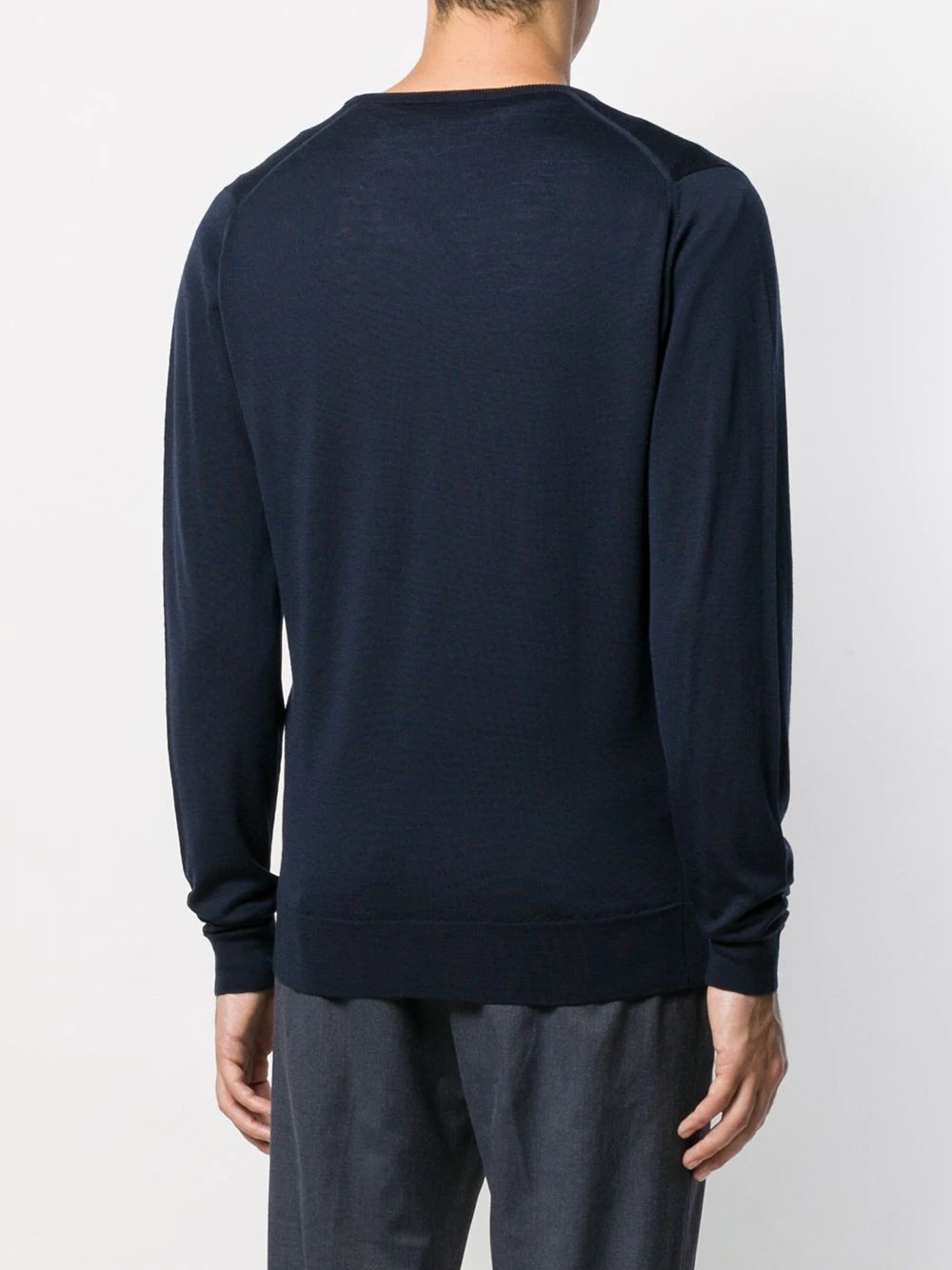 John Smedley Wool Knit Jumper In Black