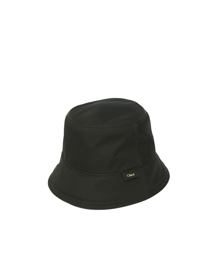 Chloé Romy Bucket Hat Black Size S 100% Polyamide In Black