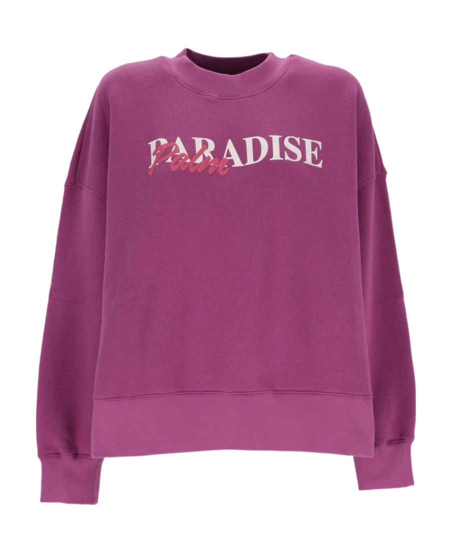 Palm Angels Slogan-print Sweatshirt In Pink