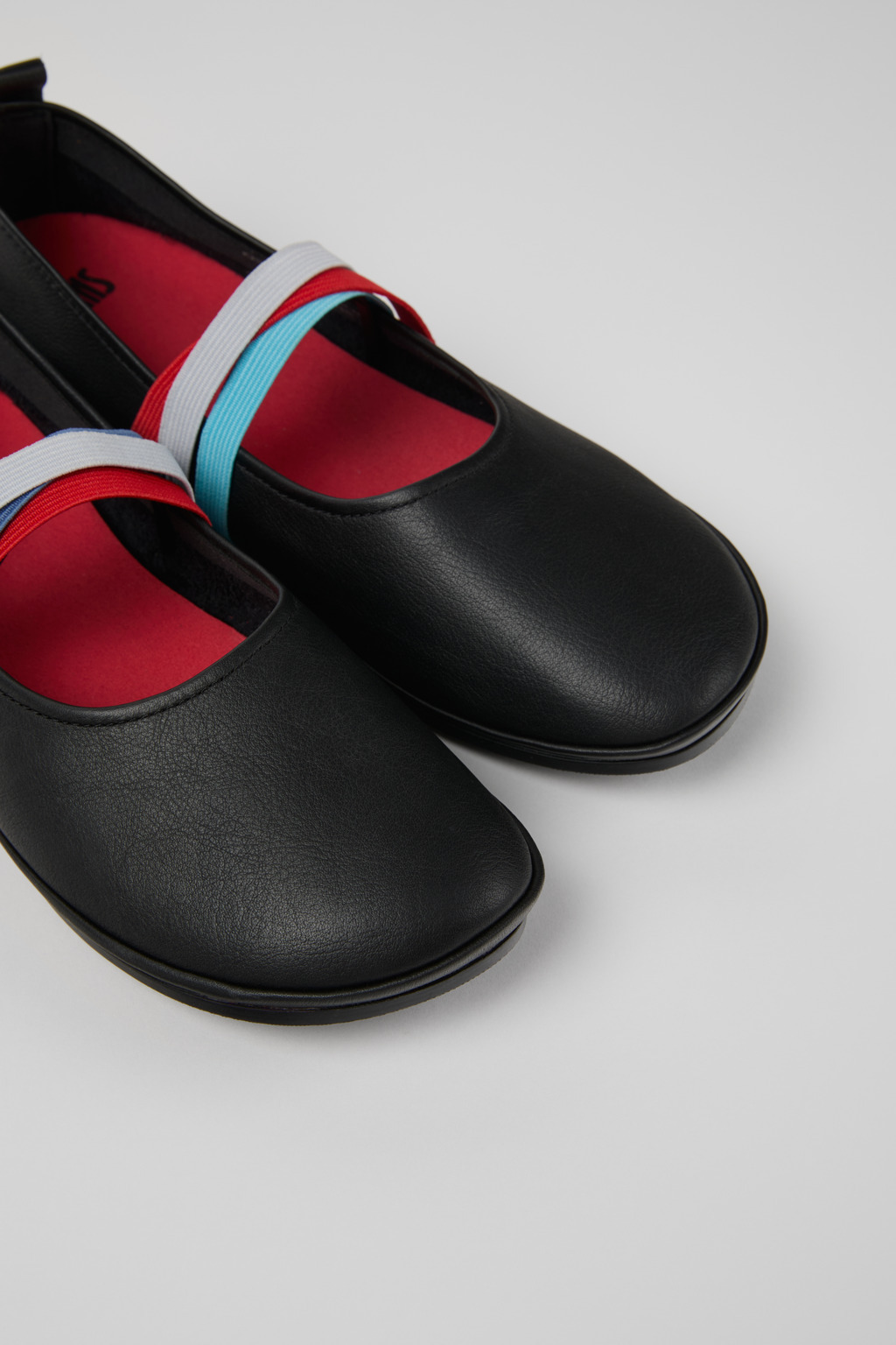 Camper Round Toe Ballet Shoes In Black