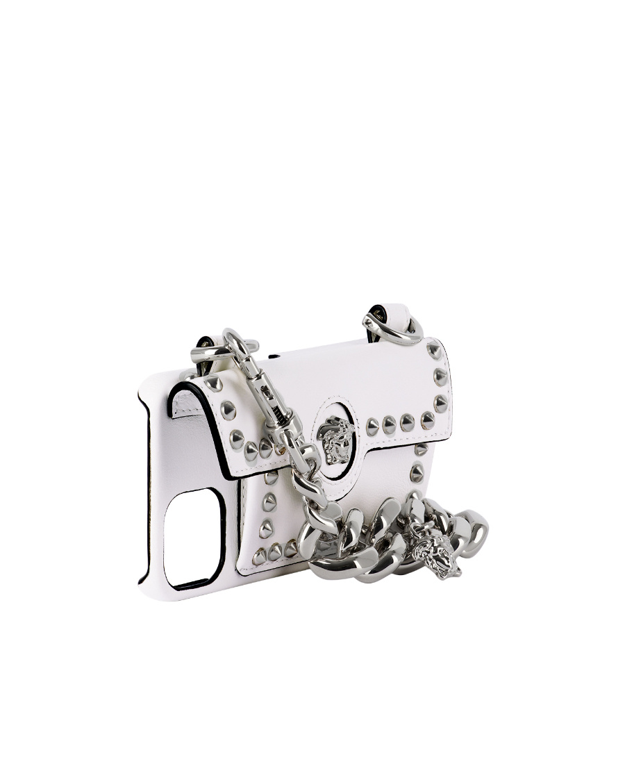 Versace Medusa-motif Chain Iphone Cover In White