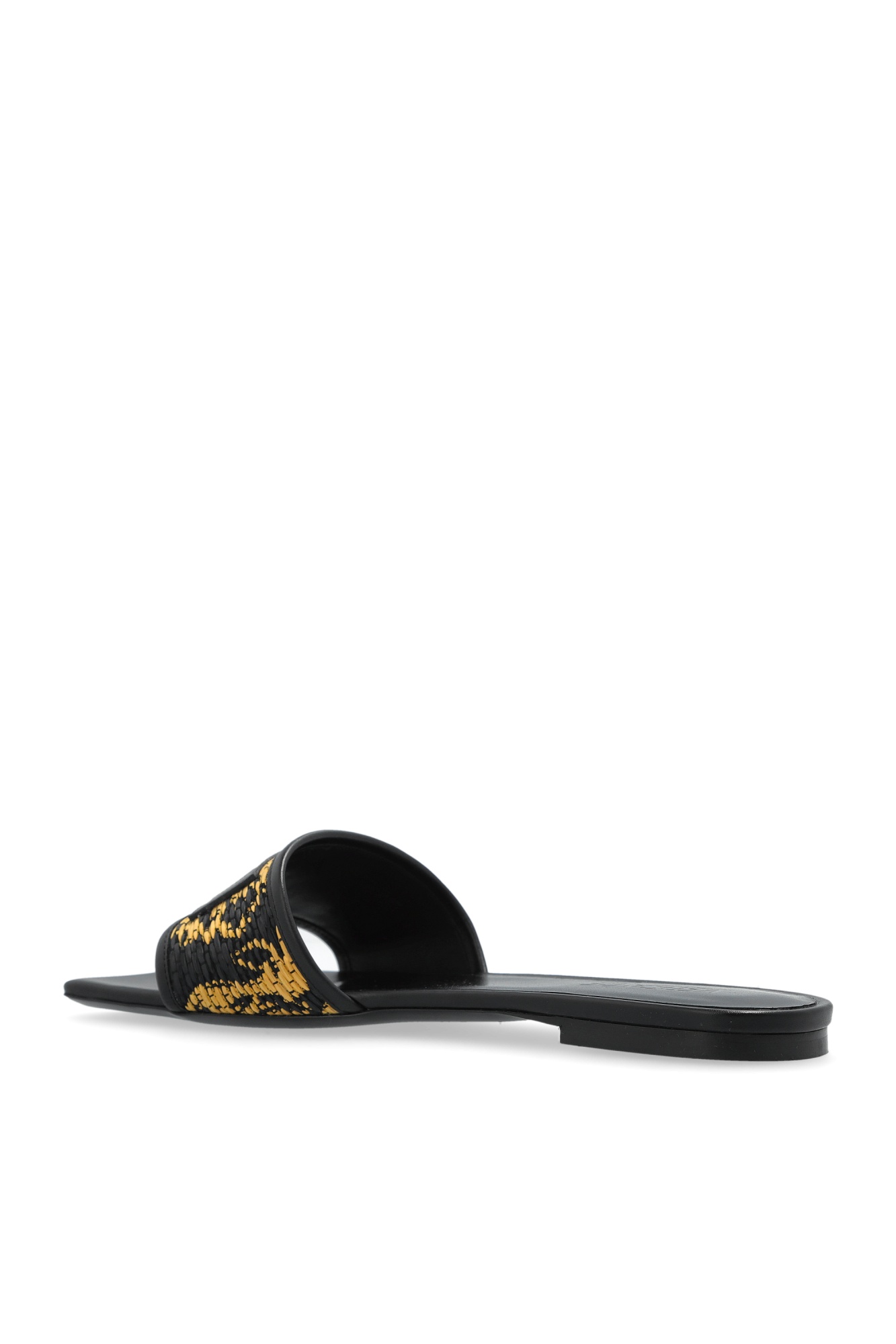 Versace Theia Barocco Square Open Toe Slides