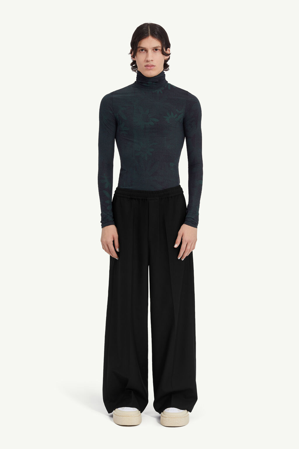Mm6 Maison Margiela Wide-leg Trousers In Black